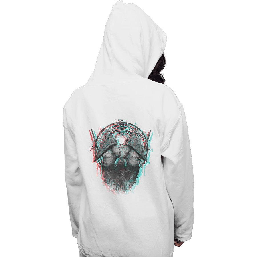Shirts Zippered Hoodies, Unisex / Small / White Pyramid Red
