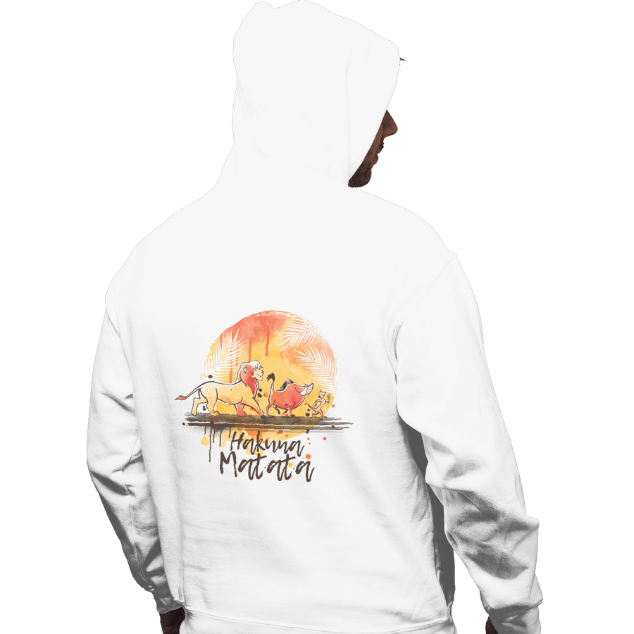 Shirts Pullover Hoodies, Unisex / Small / White No Worries Watercolor
