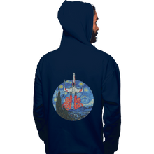 Load image into Gallery viewer, Shirts Pullover Hoodies, Unisex / Small / Navy Starry Fighter
