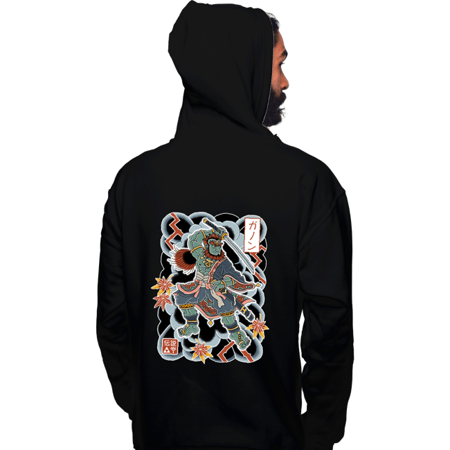 Daily_Deal_Shirts Pullover Hoodies, Unisex / Small / Black Irezumi Ganon