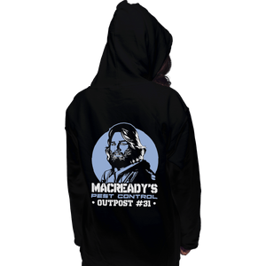 Shirts Zippered Hoodies, Unisex / Small / Black Macready's Pest Control