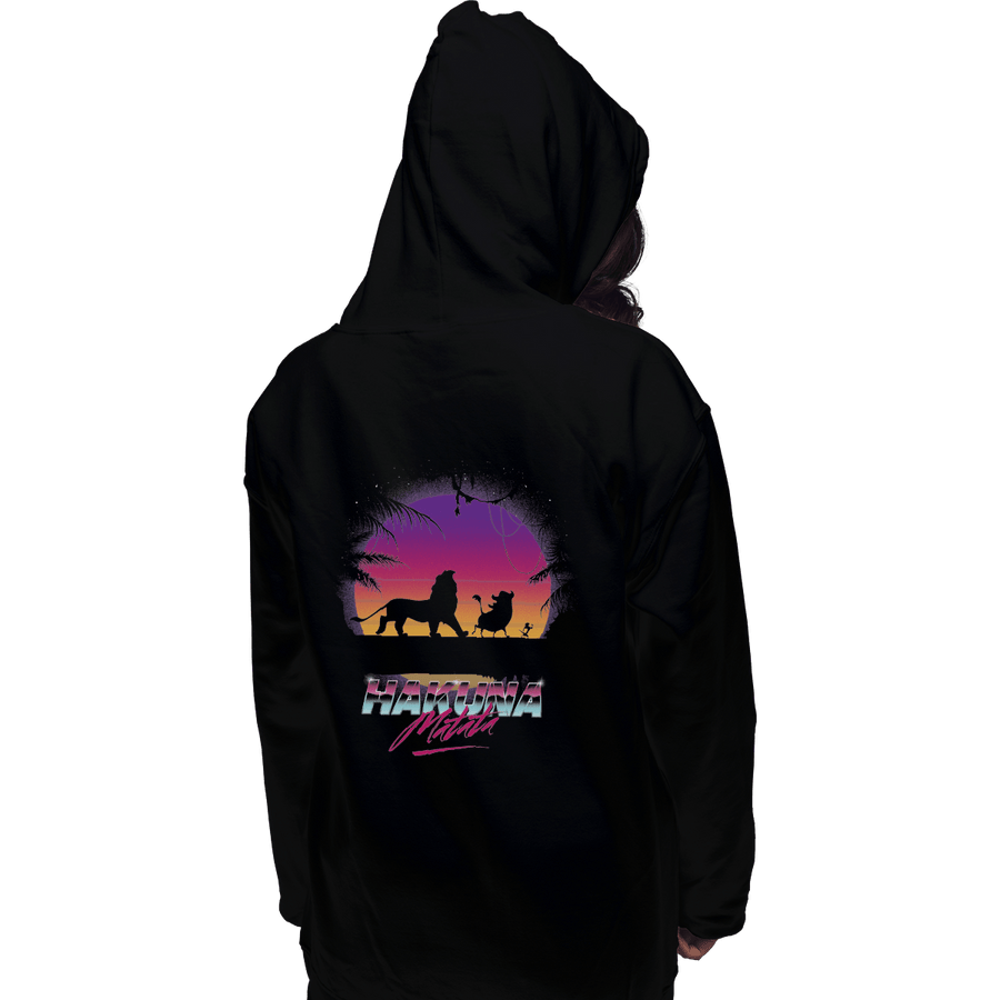 Shirts Pullover Hoodies, Unisex / Small / Black Retro Matata