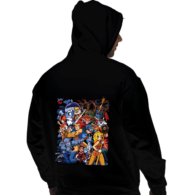 Daily_Deal_Shirts Pullover Hoodies, Unisex / Small / Black Thundercats VS Pilgrim