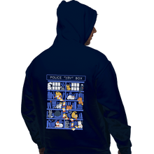 Load image into Gallery viewer, Shirts Zippered Hoodies, Unisex / Small / Navy Library Box Who
