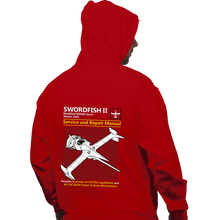 Load image into Gallery viewer, Secret_Shirts Pullover Hoodies, Unisex / Small / Red Swordfish Repair
