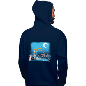 Daily_Deal_Shirts Pullover Hoodies, Unisex / Small / Navy Fighting Evil By Moonlight
