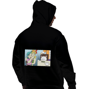 Shirts Zippered Hoodies, Unisex / Small / Black Girl Yelling At A Cat
