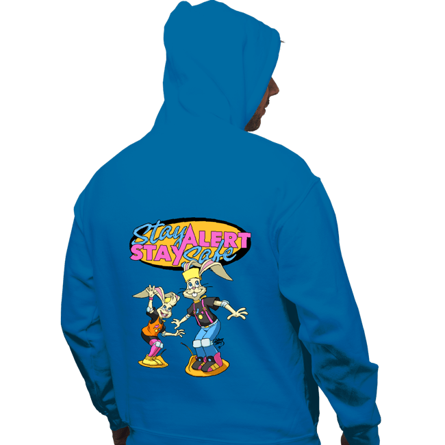Daily_Deal_Shirts Pullover Hoodies, Unisex / Small / Sapphire Stay Safe!