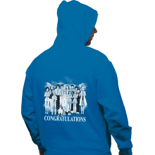 Load image into Gallery viewer, Shirts Pullover Hoodies, Unisex / Small / Sapphire Congratulations
