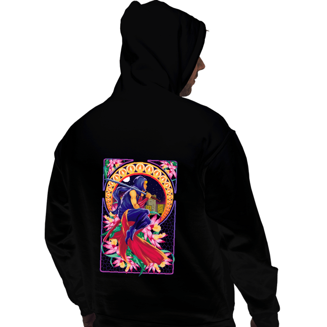 Daily_Deal_Shirts Pullover Hoodies, Unisex / Small / Black Ninja Art Nouveau Gaiden