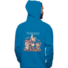 Load image into Gallery viewer, Shirts Zippered Hoodies, Unisex / Small / Royal Blue It&#39;s Time To Go On A Fetch Quest
