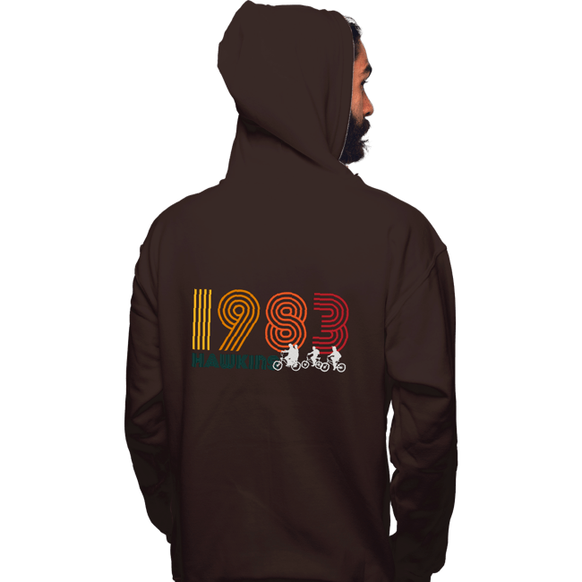 Secret_Shirts Pullover Hoodies, Unisex / Small / Dark Chocolate Hawkins 1983