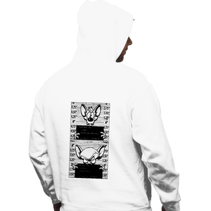 Secret_Shirts Pullover Hoodies, Unisex / Small / White Pinky And Brain Mugshot