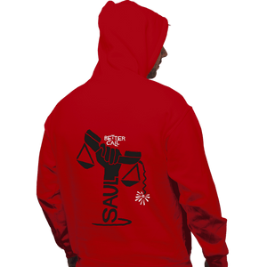 Daily_Deal_Shirts Pullover Hoodies, Unisex / Small / Red Saul On Saul