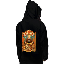 Load image into Gallery viewer, Daily_Deal_Shirts Pullover Hoodies, Unisex / Small / Black Stained Glass Gods
