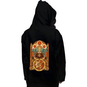 Daily_Deal_Shirts Pullover Hoodies, Unisex / Small / Black Stained Glass Gods