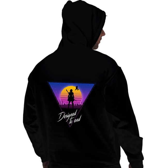 Daily_Deal_Shirts Pullover Hoodies, Unisex / Small / Black Retro Android