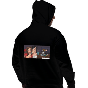 Shirts Zippered Hoodies, Unisex / Small / Black Aerith Yelling At A Cait Sith