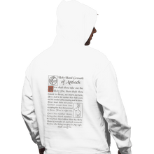 Load image into Gallery viewer, Shirts Zippered Hoodies, Unisex / Small / White Holy Hand Grenade Script
