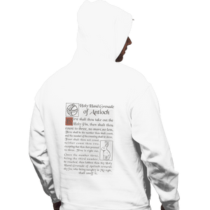 Shirts Zippered Hoodies, Unisex / Small / White Holy Hand Grenade Script