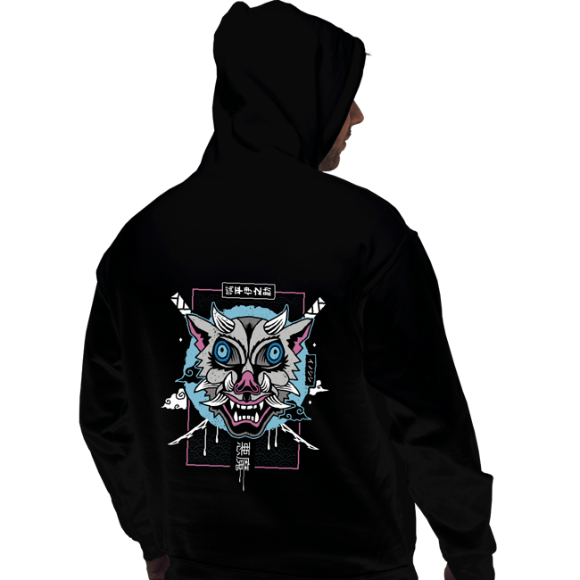 Shirts Pullover Hoodies, Unisex / Small / Black Japanese Boar