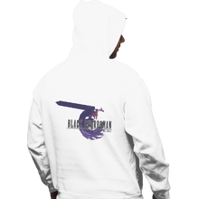 Load image into Gallery viewer, Shirts Pullover Hoodies, Unisex / Small / White Black Swordsman
