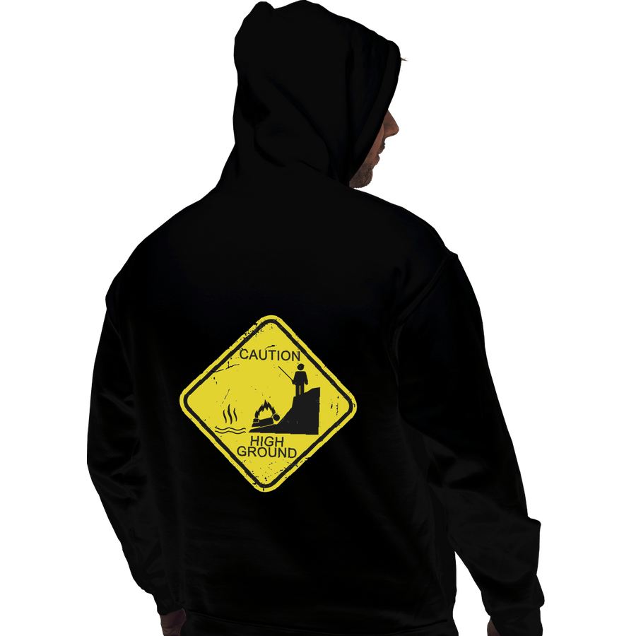 Shirts Zippered Hoodies, Unisex / Small / Black High Ground Warning