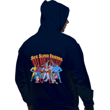 Load image into Gallery viewer, Shirts Zippered Hoodies, Unisex / Small / Navy 90s Super Friends
