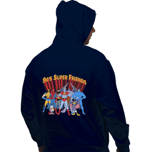 Shirts Zippered Hoodies, Unisex / Small / Navy 90s Super Friends