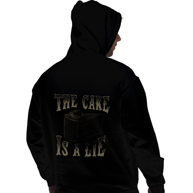 Shirts Pullover Hoodies, Unisex / Small / Black The Cake Is A Lie