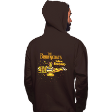 Load image into Gallery viewer, Daily_Deal_Shirts Pullover Hoodies, Unisex / Small / Dark Chocolate Yellow Serenity
