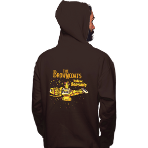 Daily_Deal_Shirts Pullover Hoodies, Unisex / Small / Dark Chocolate Yellow Serenity