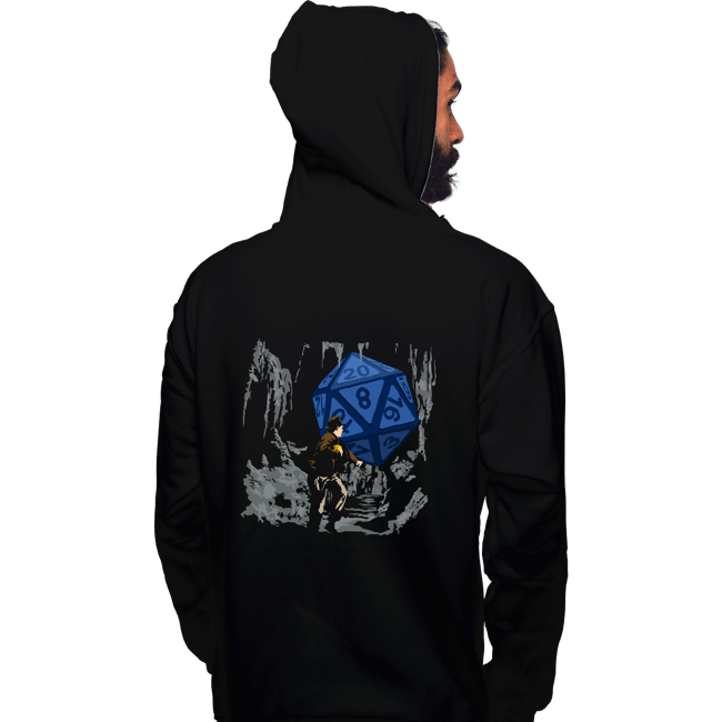 Daily_Deal_Shirts Pullover Hoodies, Unisex / Small / Black Indy And The Dice Of Doom
