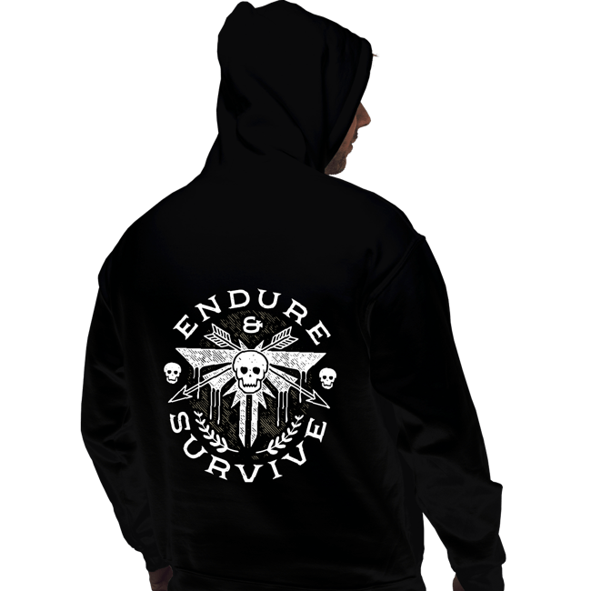 Shirts Pullover Hoodies, Unisex / Small / Black Survive Emblem