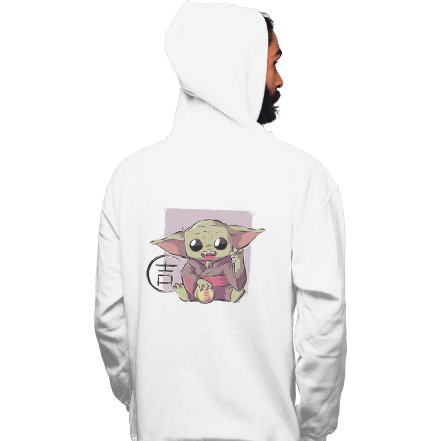 Secret_Shirts Pullover Hoodies, Unisex / Small / White Maneki Grogu