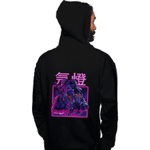Load image into Gallery viewer, Shirts Pullover Hoodies, Unisex / Small / Black Neon Spring
