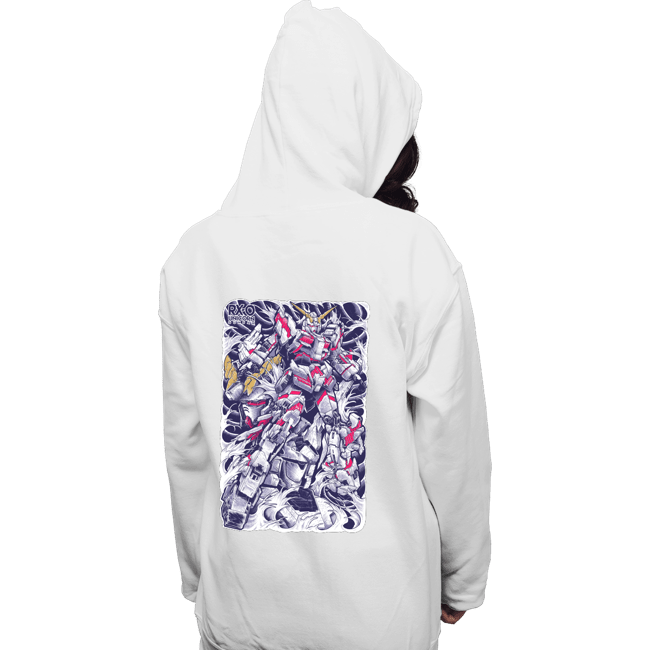 Secret_Shirts Pullover Hoodies, Unisex / Small / White Gundam Unicorn