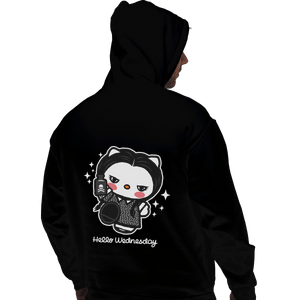 Shirts Zippered Hoodies, Unisex / Small / Black Hello Wednesday
