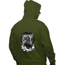Load image into Gallery viewer, Shirts Pullover Hoodies, Unisex / Small / Military Green The Hunter And The Demon
