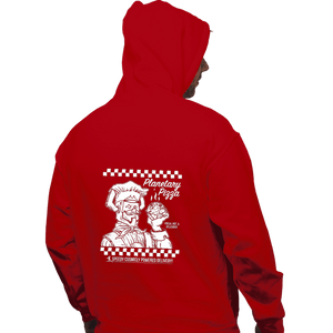 Daily_Deal_Shirts Pullover Hoodies, Unisex / Small / Red Planetary Pizza