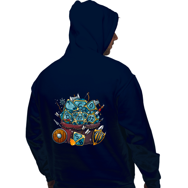 Shirts Pullover Hoodies, Unisex / Small / Navy Set Dice Roll