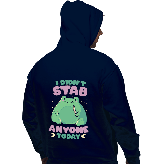 Secret_Shirts Pullover Hoodies, Unisex / Small / Navy Didn't Stab Anyone Today