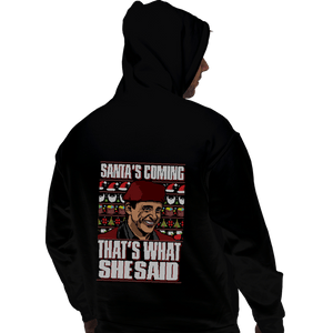 Shirts Pullover Hoodies, Unisex / Small / Black Santa's Coming