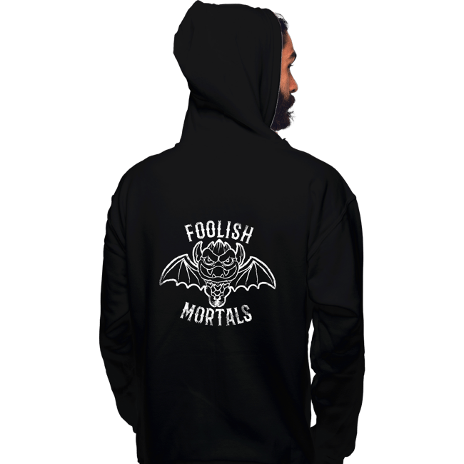 Sold_Out_Shirts Pullover Hoodies, Unisex / Small / Black Foolish Mortals