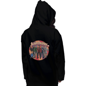 Daily_Deal_Shirts Pullover Hoodies, Unisex / Small / Black Scary Friends