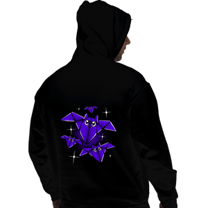 Shirts Pullover Hoodies, Unisex / Small / Black Origami Bats