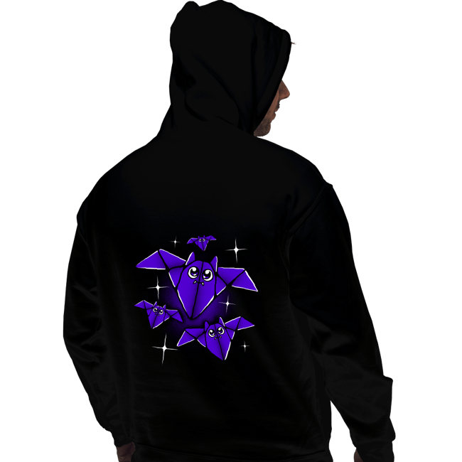 Shirts Pullover Hoodies, Unisex / Small / Black Origami Bats