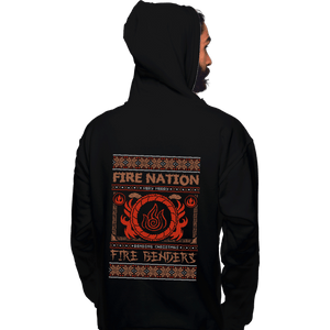 Shirts Pullover Hoodies, Unisex / Small / Black Fire Nation Ugly Sweater