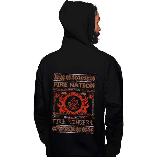 Shirts Pullover Hoodies, Unisex / Small / Black Fire Nation Ugly Sweater