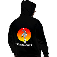 Load image into Gallery viewer, Shirts Pullover Hoodies, Unisex / Small / Black Karate Dwight
